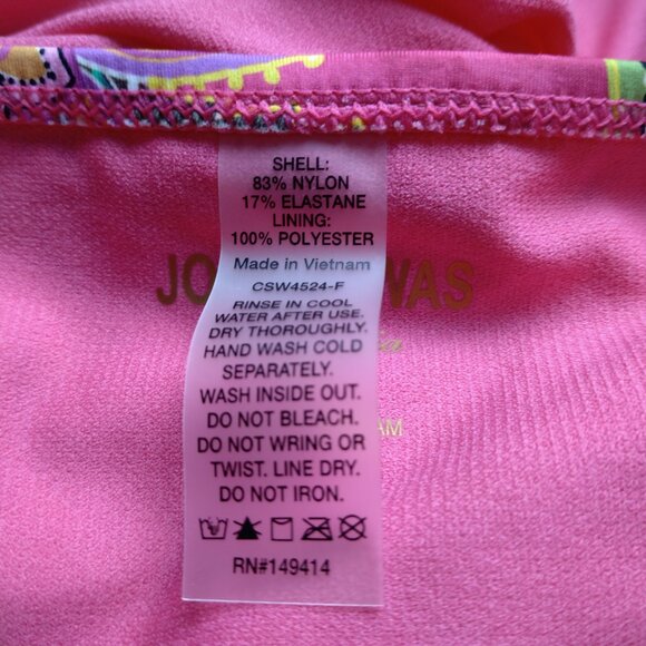 Johnny Was Women's Small 2 Piece Pink Flamingo Tankini/Bikini Set Swim Colorful - Picture 13 of 14